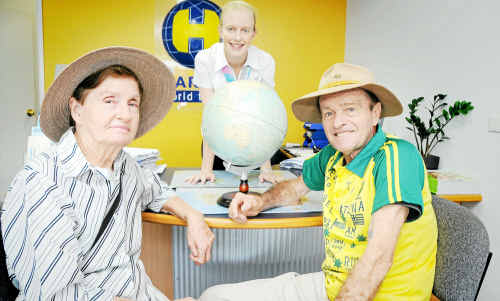 CARL Hebel intends to run 20,000 kilometres around the world in 500 days, helped by Harvery World Travel. CARL Hebel intends to run 20,000 kilometres around the world in 500 days, helped by Harvery World Travel.